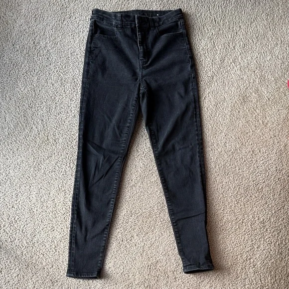 American Eagle Next Level Stretch Black Jegging Jeans Size 8 - Picture 4 of 6